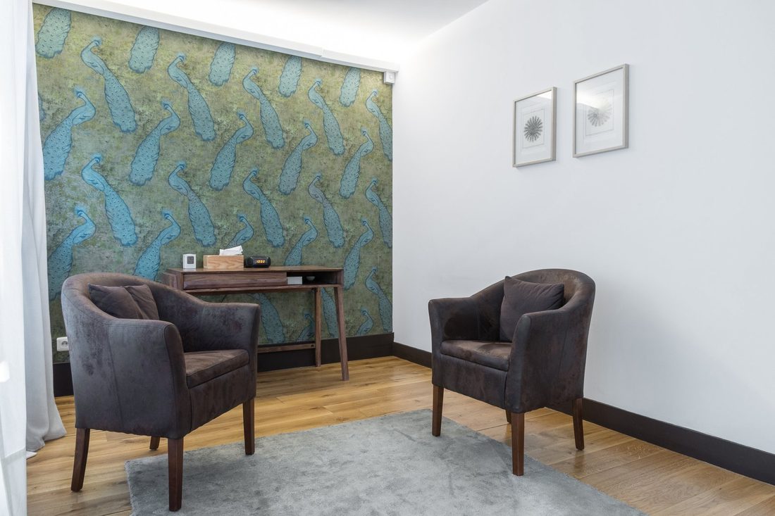 Salle d'attente du cabinet NeuroLaser, 39 boulevard de Magenta, Paris 10e